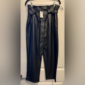 NWT! VICI Working It Faux Leather Straight Leg Pants Sz Small